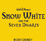Snow White and the Seven Dwarfs (USA) Title Screen